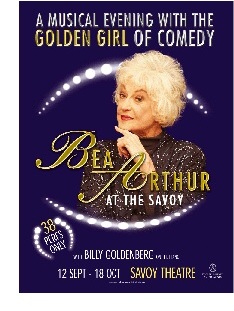 Bea Arthur at the Savoy poster